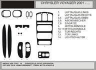 Chrysler Voyager 2001-2007 Dashboard Trim Wood Look (2001↗) Aluminum photo 1