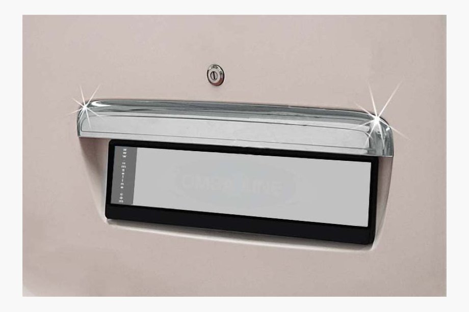 Chery Taxim 2007-2011 Chrome trim above license plate (stainless steel) Image