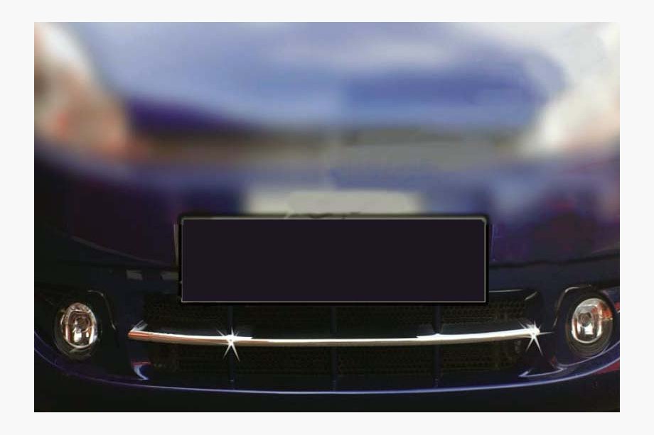 Chery Kimo 2007-2015 Lower grille trim strip (1 pc, stainless steel) Image