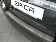 Chevrolet Epica 2006-2014 Rear bumper protector Natanika (stainless steel) photo 1