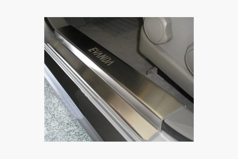 Chevrolet Evanda 2000-2006 Door Sill Covers NataNika Premium (4 pcs, stainless steel) Image