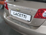 Chevrolet Lacetti 2003-2024 Rear bumper protector Natanika (stainless steel) Hatchback photo 1