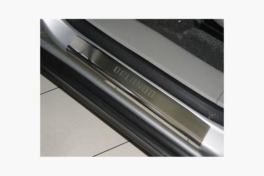 Chevrolet Orlando 2010-2018 Door Sill Covers Nataniko (4 pcs, Stainless Steel) Premium - 3M Tape, 0.8 mm Image