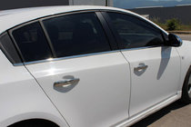 Chevrolet Cruze 2009–2015 Stainless Steel Window Trim HB, Carmos - Turkish Steel photo 1