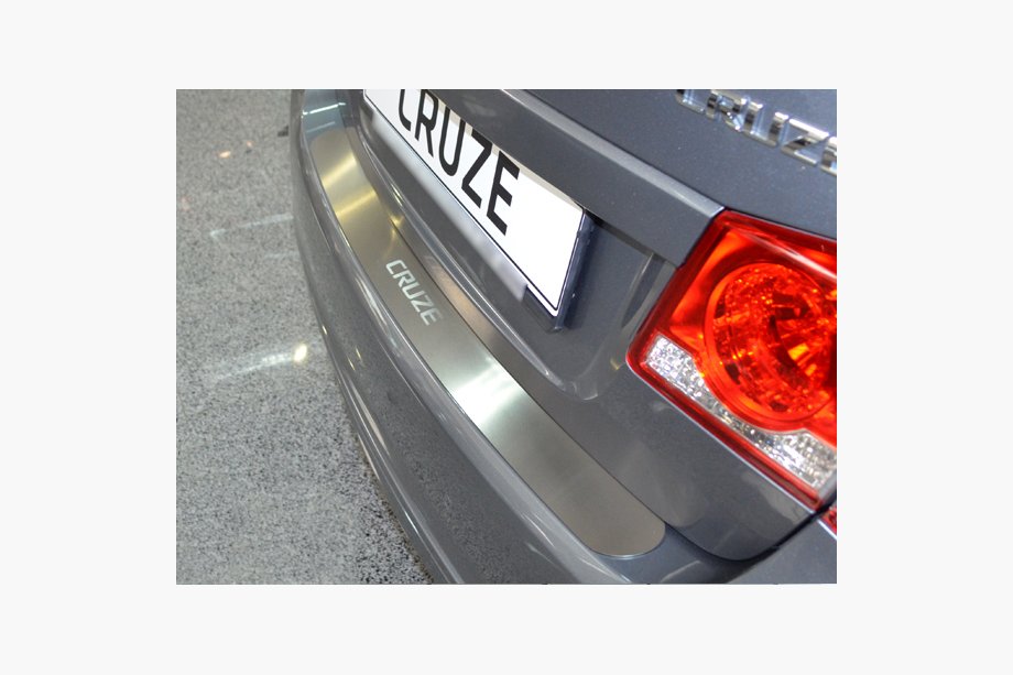 Chevrolet Cruze 2009–2015 Rear bumper protector Nataniko (stainless steel) Sedan Image