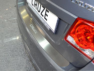 Chevrolet Cruze 2009–2015 Rear bumper protector Nataniko (stainless steel) Sedan photo 1