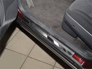 Lada Priora 2007-2018 Natanika Premium Door Sill Protectors (4 pcs, Stainless Steel) photo 1