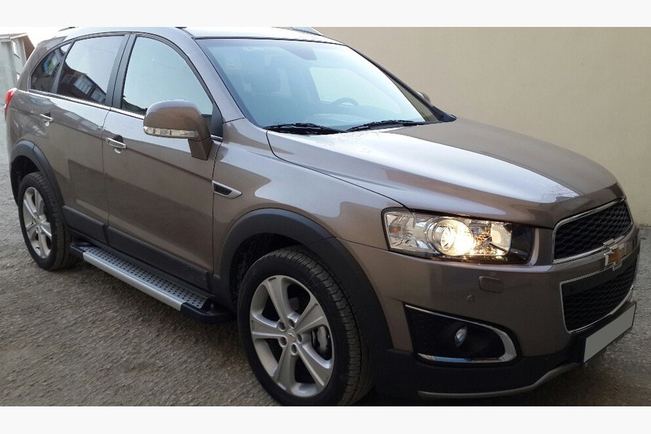 Chevrolet Captiva 2006-2019 Side Steps Allmond Grey (2 pcs, Aluminum) 2016-2019 Image