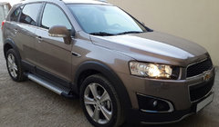 Chevrolet Captiva 2006-2019 Side Steps Allmond Grey (2 pcs, Aluminum) 2016-2019 photo 1