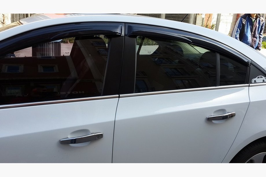 Chevrolet Cruze 2009–2015 Stainless Steel Window Trim Sedan, OmsaLine - Italian Stainless Steel Photo 4