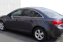 Chevrolet Cruze 2009–2015 Full Window Trim (for Sedan version, stainless steel) photo 1
