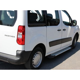Side Steps Allmond Grey (2 pcs, Aluminum) Citroen Berlingo 2008-2018 photo 3