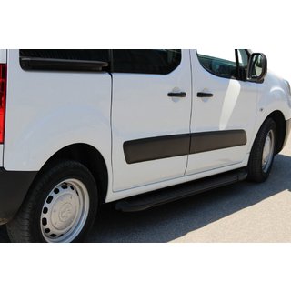Side Steps Allmond Black (2 pcs, Aluminum) Citroen Berlingo 2008-2018 photo 3