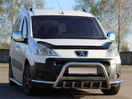Peugeot Partner Tepee 2008-2018 Bull Bar WT003-Plus (Stainless Steel) photo 1
