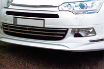 Citroen C-5 2008-2017 Bumper Grille Inserts (5 pcs, Stainless Steel) photo 1