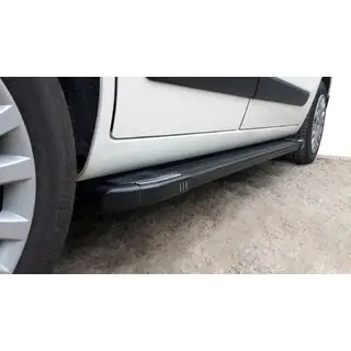 Side Steps Rainbow Black (2 pcs, Aluminum Profile) Fiat Fiorino/Qubo 2008-2024 photo 2