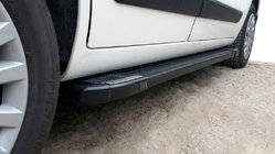 Fiat Fiorino/Qubo 2008-2024 Side Steps Rainbow Black (2 pcs, Aluminum Profile) photo 2
