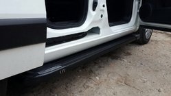 Fiat Fiorino/Qubo 2008-2024 Side Steps Rainbow Black (2 pcs, Aluminum Profile) photo 7