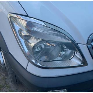 Headlight trims (2006-2013, 2 pcs, stainless steel) Mercedes Sprinter W906 2006–2018 photo 1