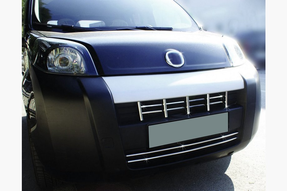 Citroen Nemo 2007-2017 Grille Cover Trim (15 pcs, Stainless Steel) Carmos - Turkish Stainless Steel Image