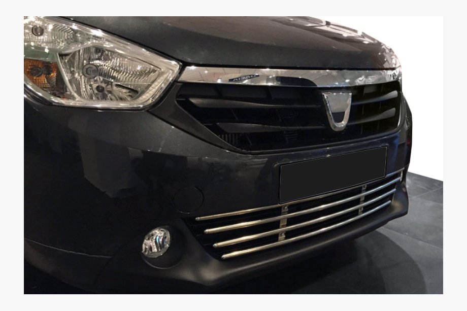 Renault Lodgy 2013-2022 Front Bumper Grille Stainless Steel Image