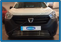 Renault Dokker 2013-2022 Front Bumper Grille Stainless Steel photo 2