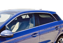 Hyundai I-20 2014-2020 Full Window Trim Set (10 pcs, Stainless Steel) photo 1