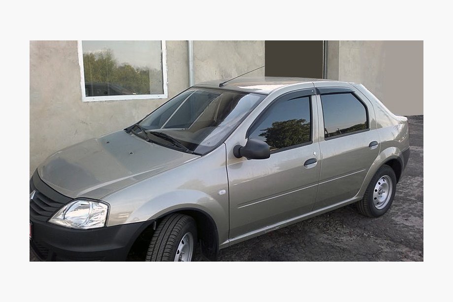 Renault Logan I 2008-2013 Window Deflectors (4 pcs, ANV) Image