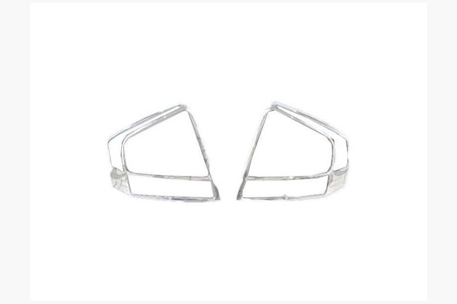 Kia Cerato 1 2004-2009 Chrome Tail Light Covers (2 pcs, Plastic) Image