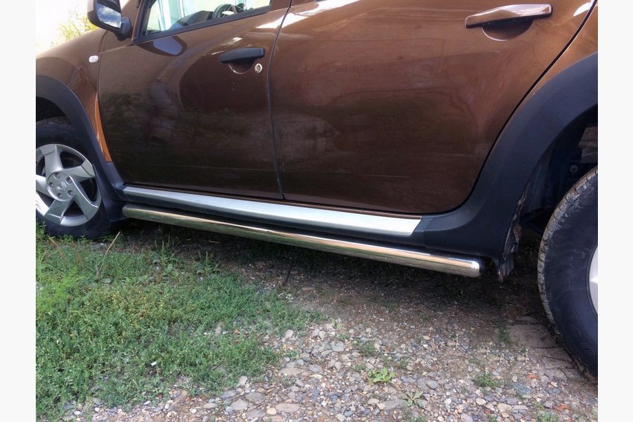 Dacia Duster 2008-2018 Side Pipes (2 pcs, Stainless Steel) Image