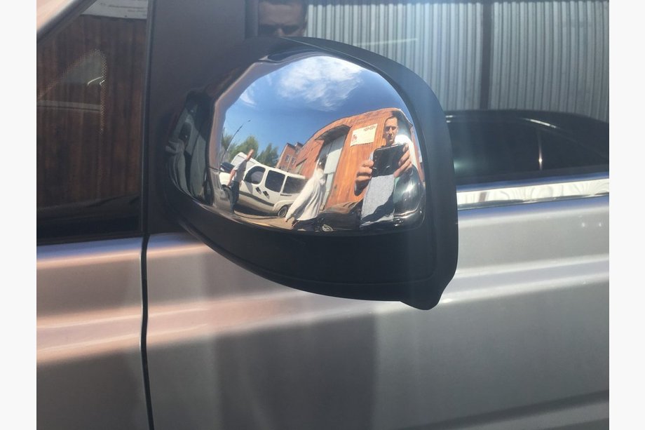 Mercedes Vito W639 2004-2014 Chrome Mirror Covers Vito 2010-2015 (2 pcs) OmsaLine - Italian Stainless Steel Photo 3