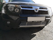 Renault Duster 2008–2017 One-piece lower grille stainless steel photo 1