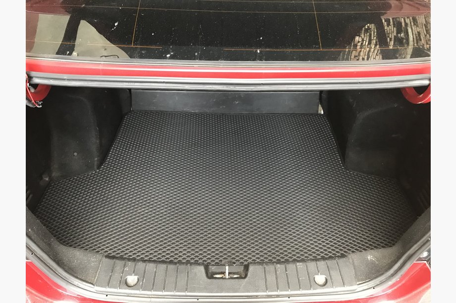 Chevrolet Aveo T200 2002-2008 Trunk Mat (EVA, Black) Image