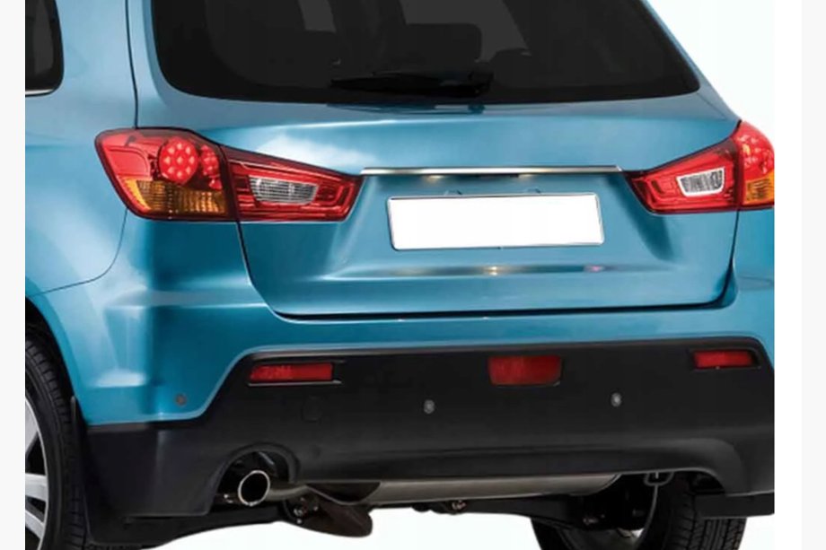 Mitsubishi ASX 2010-2023 Chrome trim above license plate (stainless steel) Image