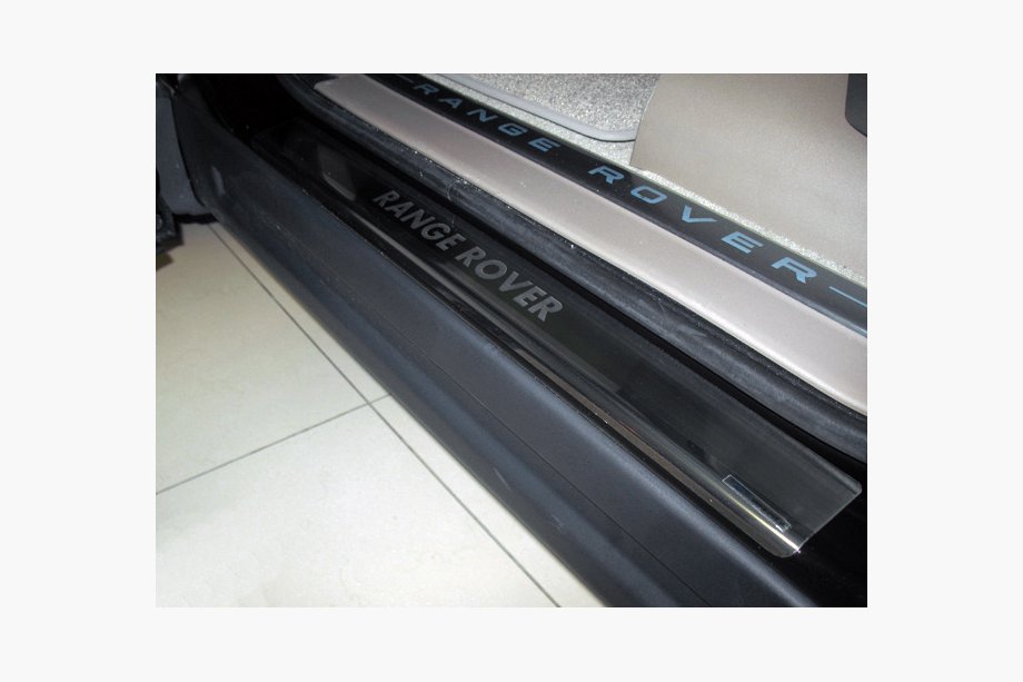 Range Rover III L322 2002-2012 Stainless Steel Door Sill Protectors NataNika Premium (4 pcs) Image