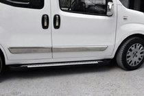 Peugeot Bipper 2008-2017 Side Steps Allmond Grey (2 pcs, Aluminum) photo 1
