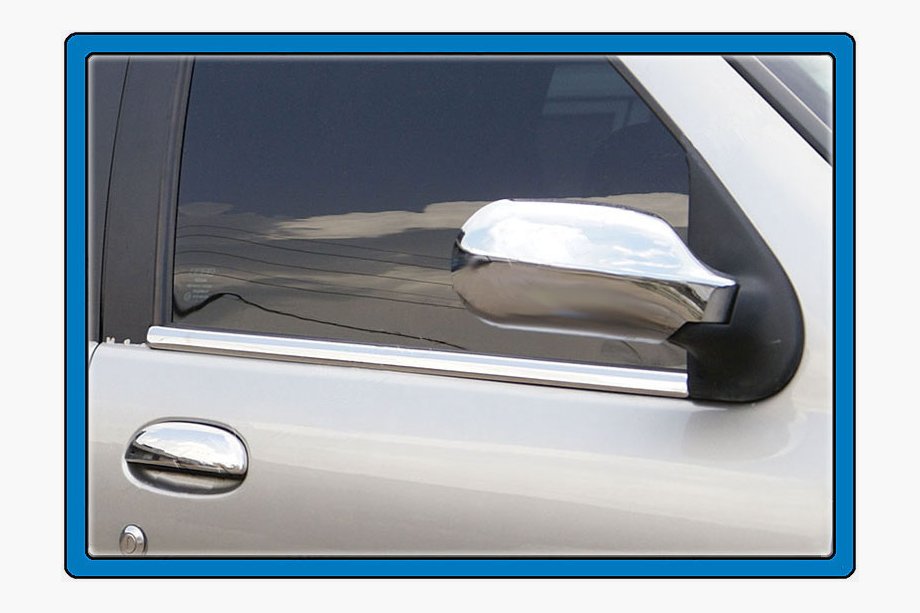 Fiat Albea 2002-2012 Exterior window trim stainless steel (4 pcs) Image