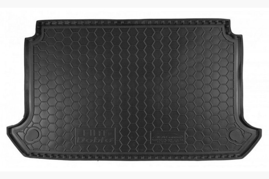 Fiat Doblo I 2001-2005 Trunk mat with net short base 5 seats (Autogumm, rubber) Image