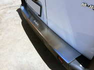 Fiat Doblo II 2010-2022 Rear bumper protector with lip NataNika (stainless steel) photo 1