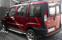 Fiat Doblo I 2005-2010 Side Steps Allmond Grey (2 pcs, Aluminum) photo 3