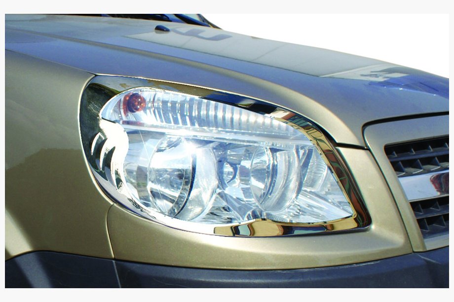 Fiat Doblo I 2005-2010 Headlight Covers (2 pcs, Steel) Image