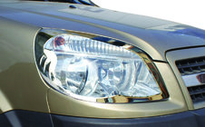 Fiat Doblo I 2005-2010 Headlight Covers (2 pcs, Steel) photo 1