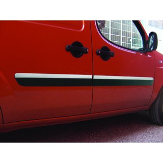 Door Moulding Narrow Model (4 pcs, Stainless Steel) Fiat Doblo I 2005-2010 photo 3