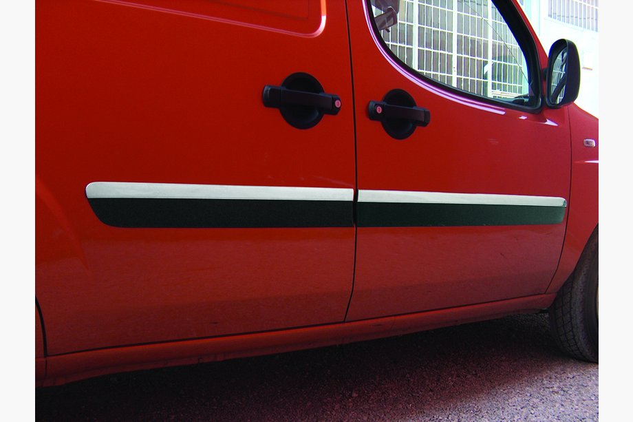 Fiat Doblo I 2005-2010 Door Moulding Narrow Model (4 pcs, Stainless Steel) Photo 3