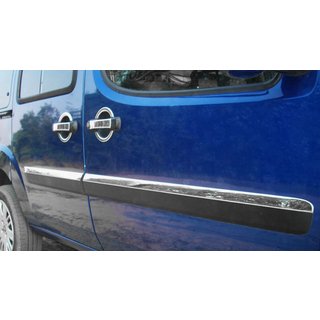 Door Moulding Narrow Model (4 pcs, Stainless Steel) Fiat Doblo I 2005-2010 photo 1