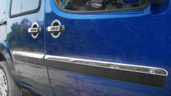 Fiat Doblo I 2005-2010 Door Moulding Narrow Model (4 pcs, Stainless Steel) OmsaLine - Italian Stainless Steel photo 1