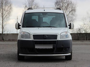 Fiat Doblo I 2005-2010 Front bumper guard ST008 (2 pcs, stainless steel) 60 mm photo 1