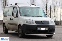 Fiat Doblo I 2005-2010 Front bumper guard ST008 (2 pcs, stainless steel) 60 mm photo 3