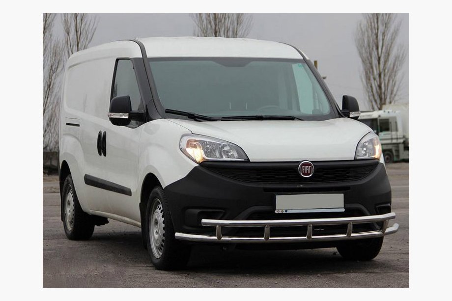 Fiat Doblo II 2010-2022 Front Bar ST016-3 (Stainless Steel) 51/51 mm Image