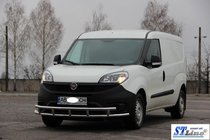 Fiat Doblo II 2010-2022 Front Bar ST016-3 (Stainless Steel) 51/51 mm photo 2